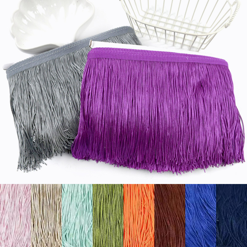 Fringe Ribbon Sewing - 5/10ヤード 10-20cm縫製用タッセルフリンジ ポリエステルレーストリムリボン 衣類、ドレス、衣料品、カーテン装飾、トリミングDIYアクセサリー用