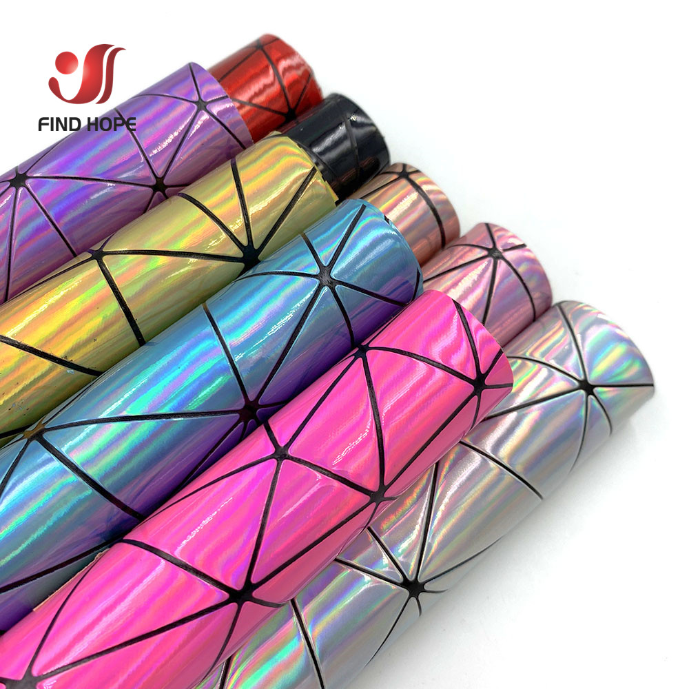Glitter Vinyl Roll - 合成皮革のフェイクレザーファブリック,人工皮革の幾何学的な抽象化,バッグ,イヤリング,弓,工芸品,19in x47in
