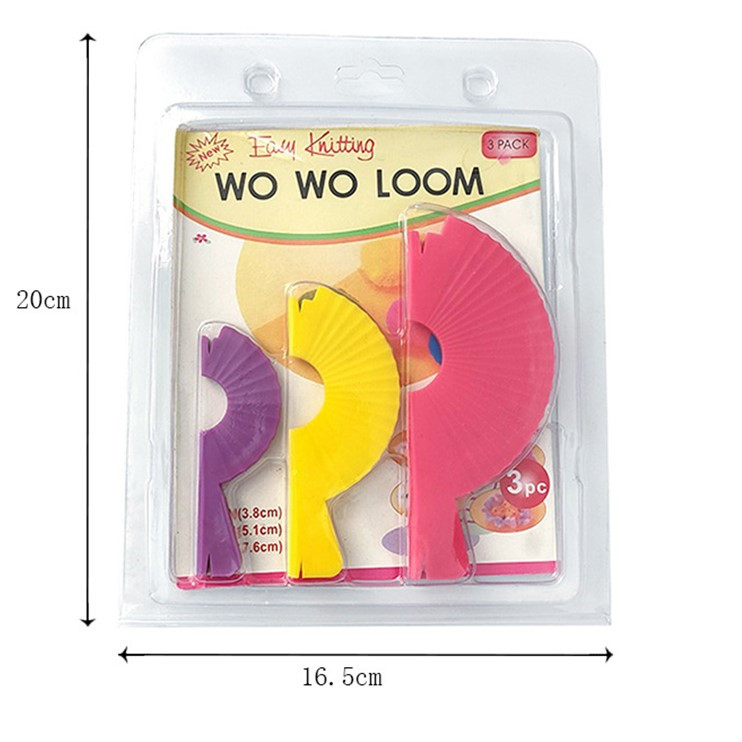 Pom Pom Maker Tool - 1 セット 3 サイズ DIY 縫製ツールポンポンセットプラスチックポンポンメーカー綿毛ボールウィーバー針クラフト編みツール色ランダム