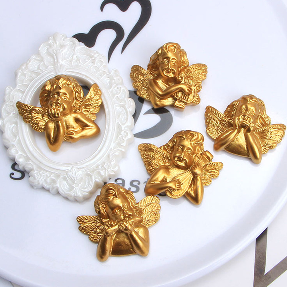 Craft Embellishment - 15 個樹脂エンジェルアクセサリークラフト DIY チャームフラットバック装飾電話ケース装飾品 H 製装飾品収納容器