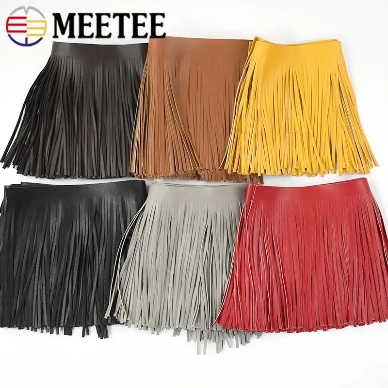 Fringe Ribbon Sewing - 縫製用長袖リボン付きレザーレットジャケット,縫製アクセサリー,DIY,10-30cm x 5mm