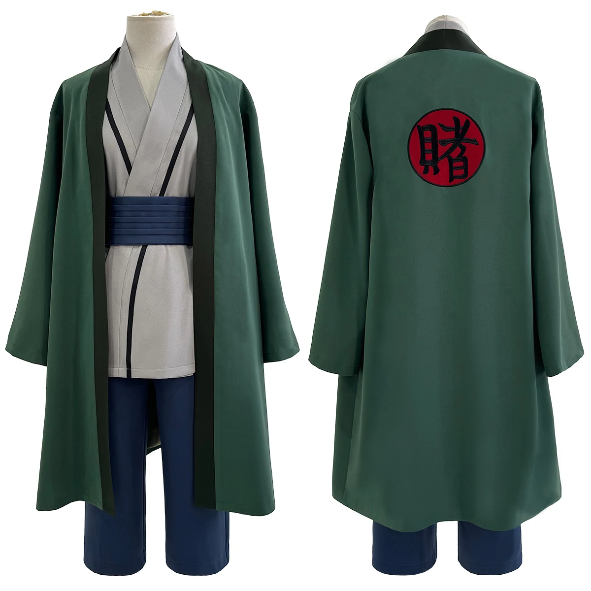 Embellish Knit - 2025 HOLOUN アニメ綱手コスプレ衣装刺繍羽織トップパンツベルトハロウィンクリスマスギフト Cos 会議