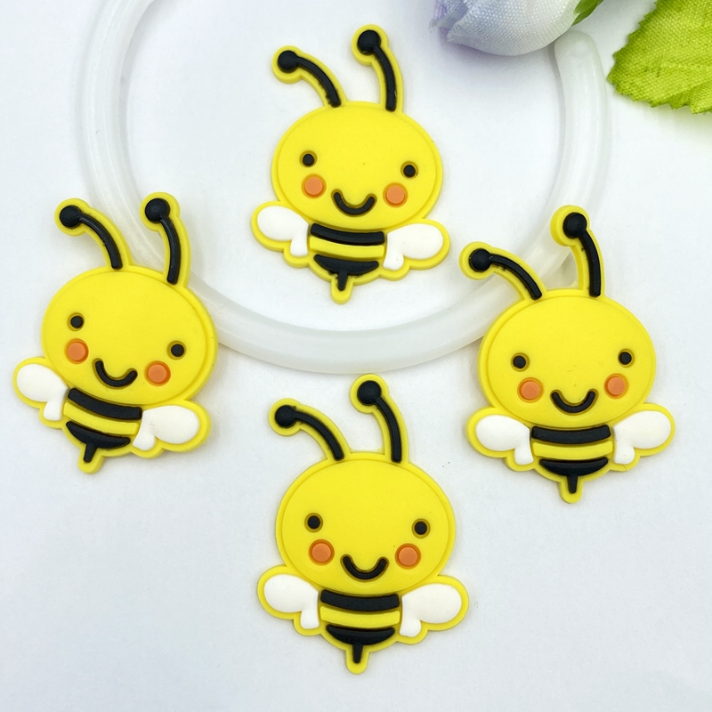Embellishment Glue Craft - 10/20/30個かわいいpvc蜂柔軟な接着剤フラットバックdiyスクラップブック装飾電話クラフトデコレーションC03