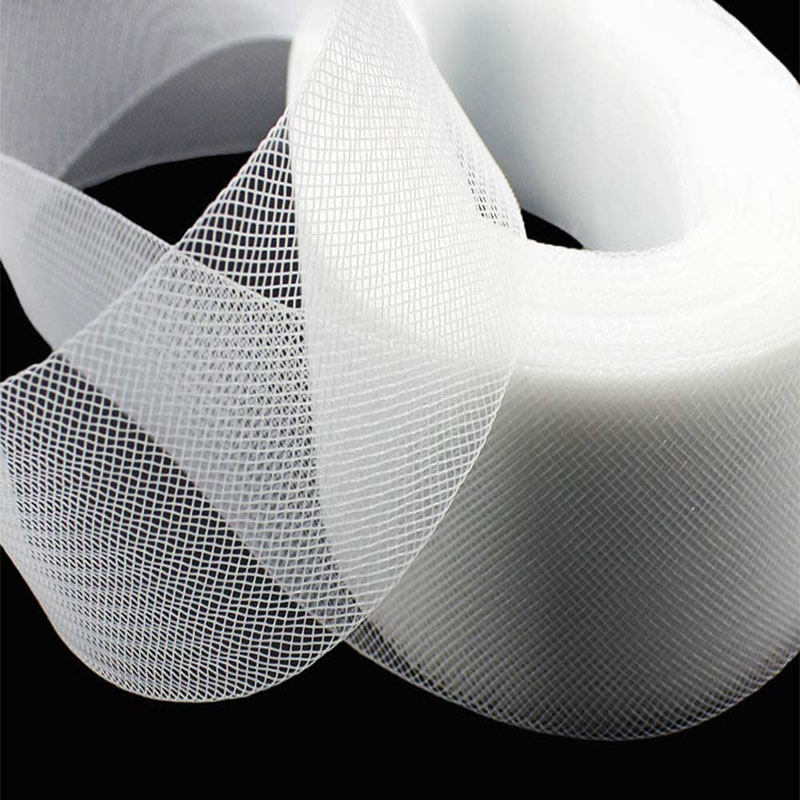 Crystal Mesh Fabric - 1-10 センチメートルフラット無地ハード硬い硬いクリン馬毛編組ポリエステル骨抜き縫製ウェディングドレスダンスフォーマルドレスアクセサリー