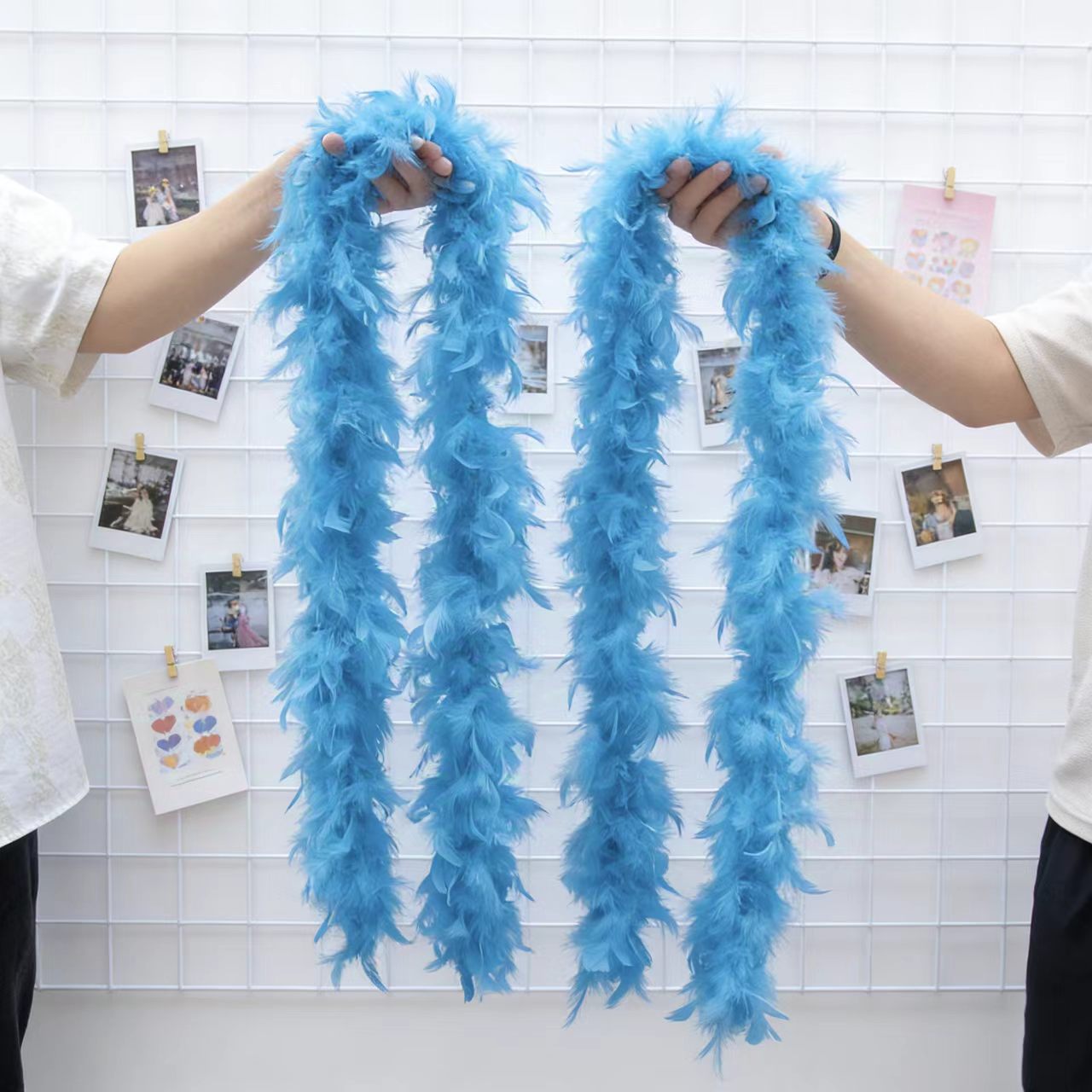 Feather Trim Marabou - 2 メートルの七面鳥の羽ボア 40 グラム-90 グラム色付き羽飾りドレスショール DIY