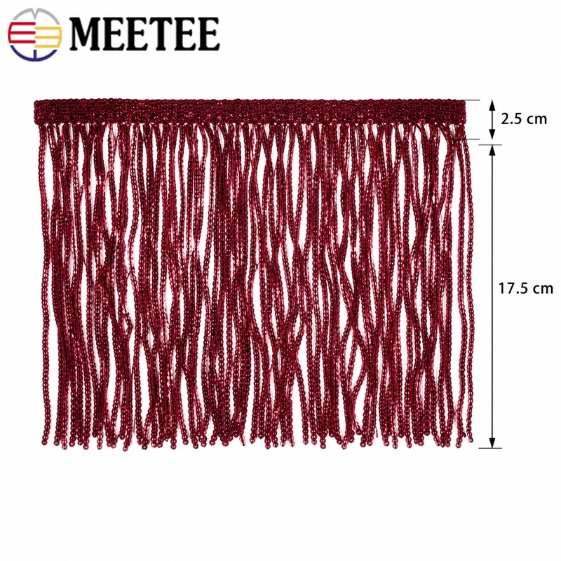 3/5ヤード 20cm スパンコールタッセルフリンジトリム  - Fringe Ribbon Sewing のレビューと価格