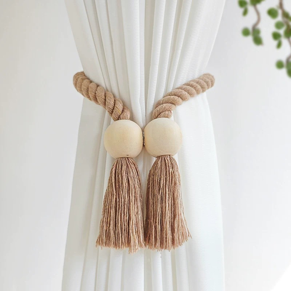 1PC シンプルなフリンジビーズカーテンストラップ、パンチな - Beaded Trim Fringe のレビューと価格