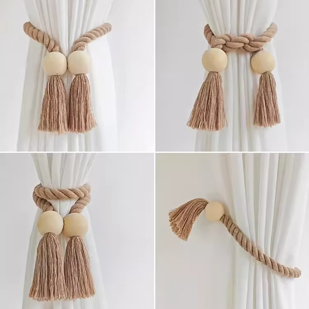 1PC シンプルなフリンジビーズカーテンストラップ、パンチな - Beaded Trim Fringe のレビューと価格