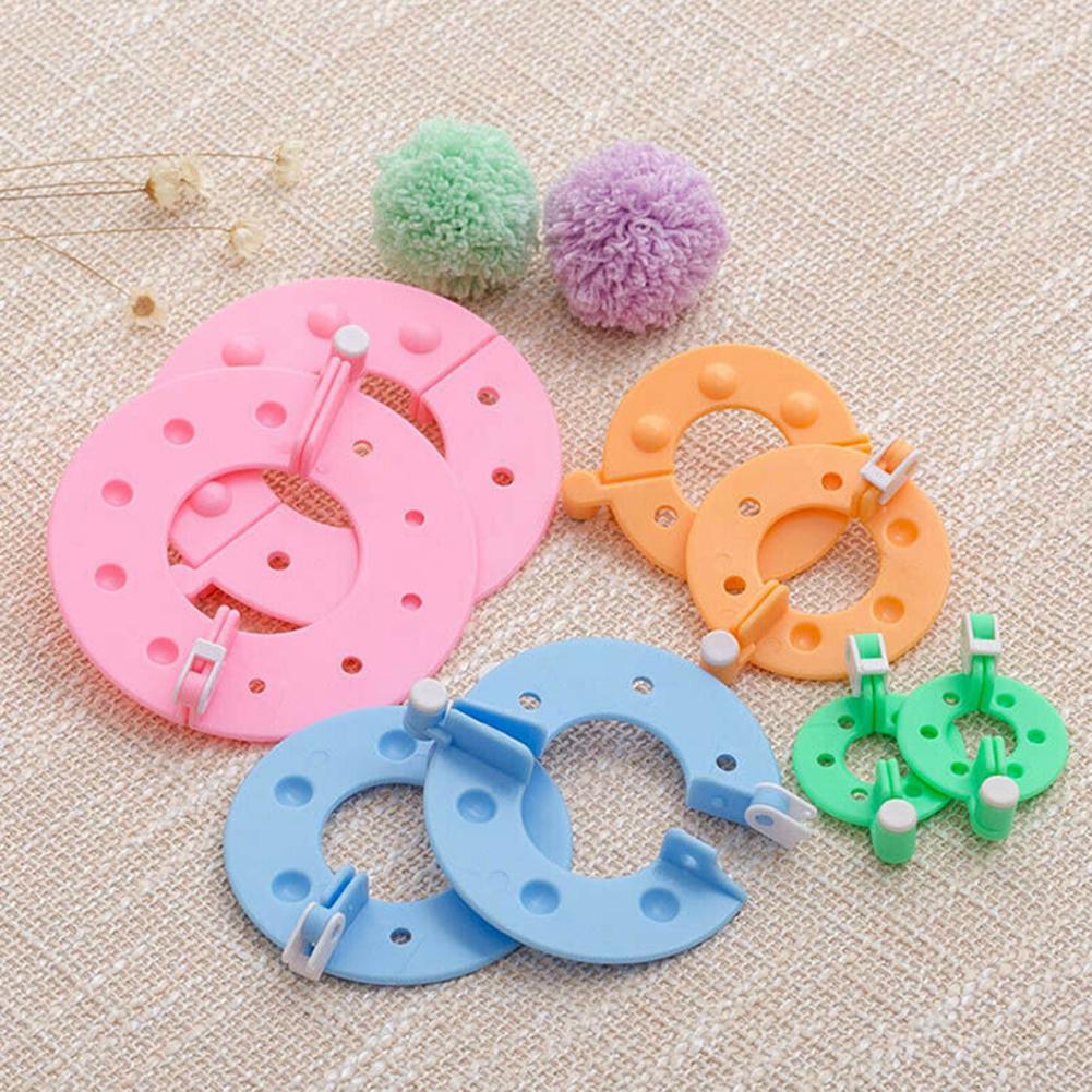 8個入りウールボールメーカーニットツール毛糸ポンポンウールプ - Pom Pom Maker Tool のレビューと価格