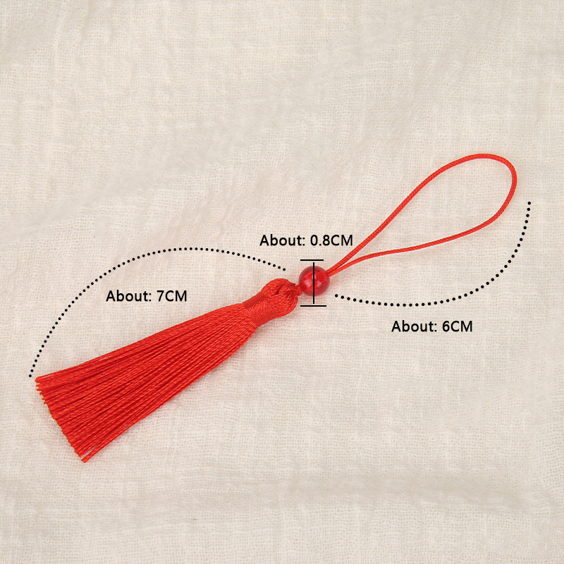 10 個ポリエステルシルクタッセルフリンジ 7 センチメート - Beaded Trim Fringe のレビューと価格