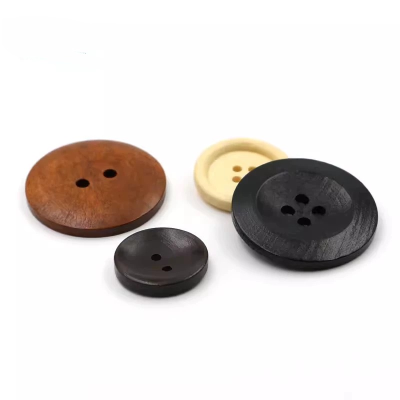DIY衣類用の丸い木製ボタン、装飾ボタン、スクラップブッキン - Embellishments For Scrapbooking のレビューと価格