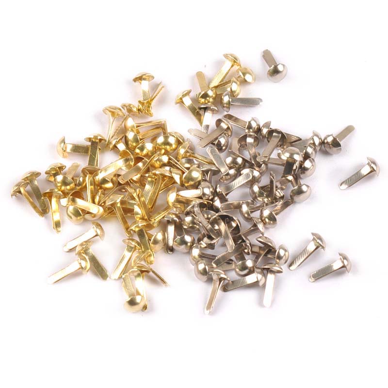 100 個混合シルバー/ゴールデンラウンドブラッドスクラップ - Embellishments For Scrapbooking のレビューと価格
