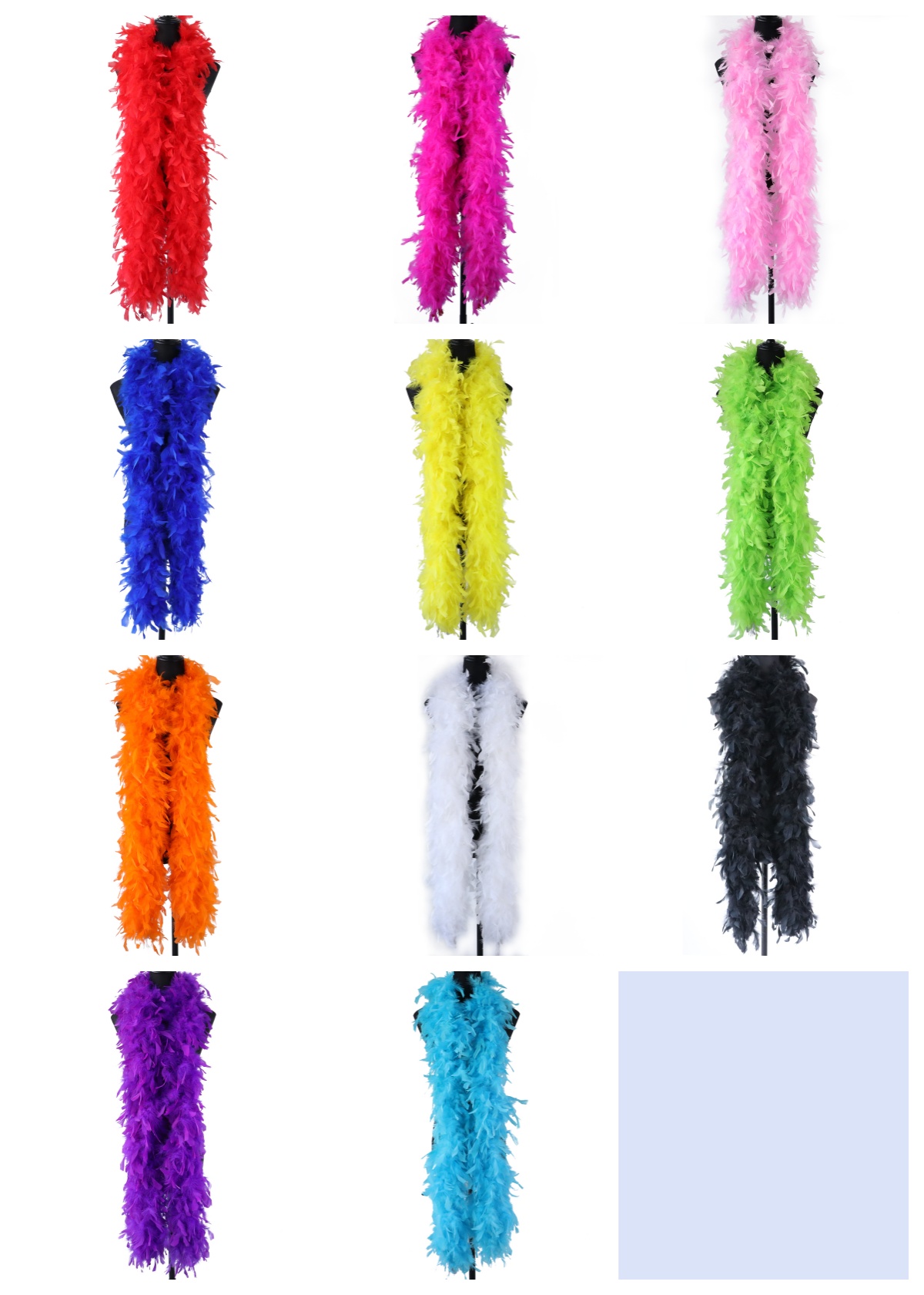 2m 90g ターキーフェザーボア マラブー ふわふわフリン - Feather Trim Marabou のレビューと価格