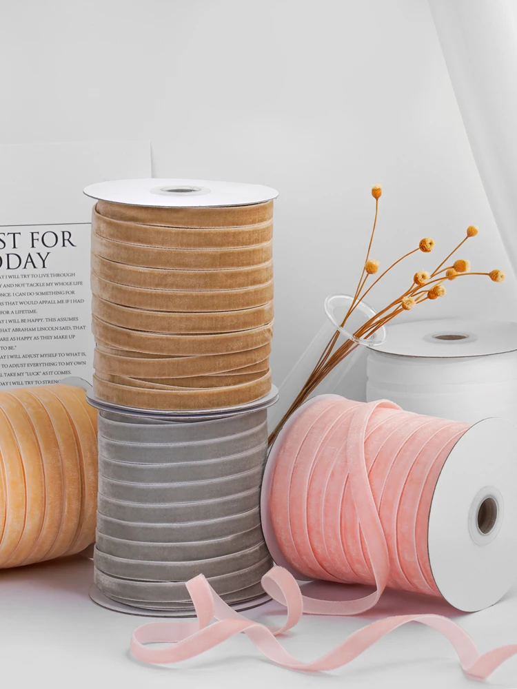 ギフト包装用スプール付きベルベットリボンロール、結婚式の工芸 - Velvet Ribbon Roll のレビューと価格