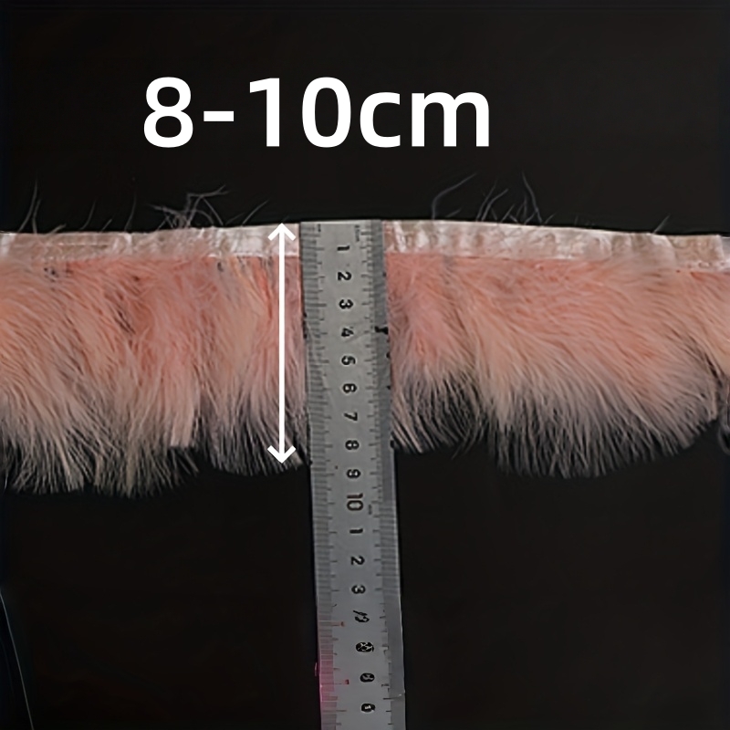 ふわふわの七面鳥の羽飾りフリンジリボン 8-10cm マラブ - Feather Trim Marabou のレビューと価格