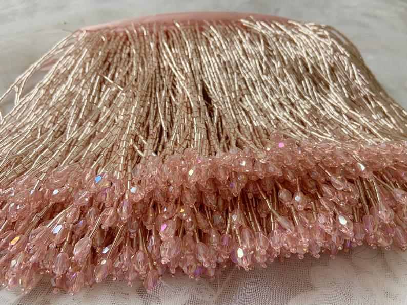 パールとフリンジ付きのグリーンビーズのフリンジドレス,ダンス - Beaded Trim Fringe のレビューと価格