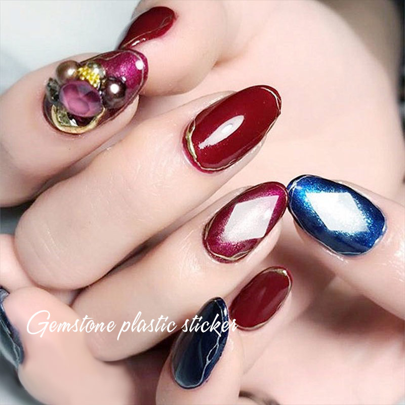 ネイルアート用グリムストーンステンシル,1枚,透明,3D,中 - Glitter Vinyl Roll のレビューと価格