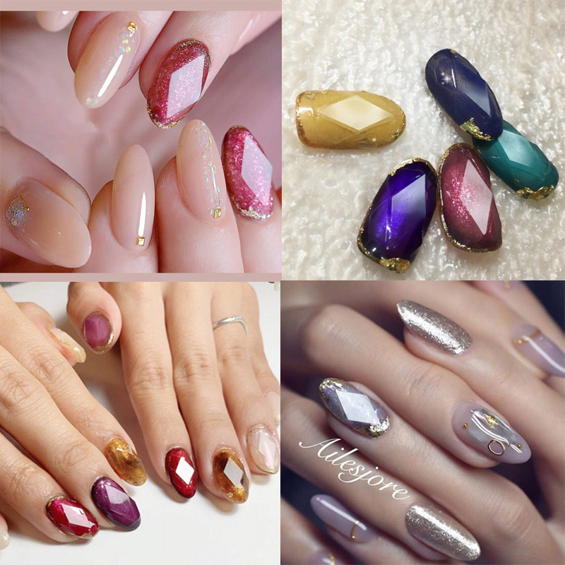 ネイルアート用グリムストーンステンシル,1枚,透明,3D,中 - Glitter Vinyl Roll のレビューと価格