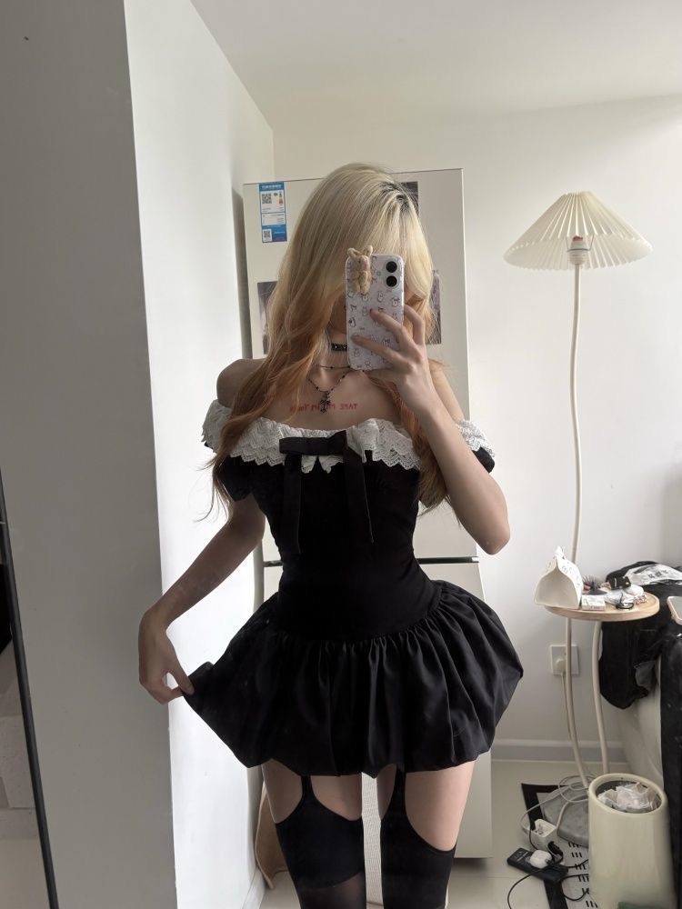 コケットな韓国風セクシーオフショルダーレーストリムボウスリム - Elastic Lace Trim のレビューと価格