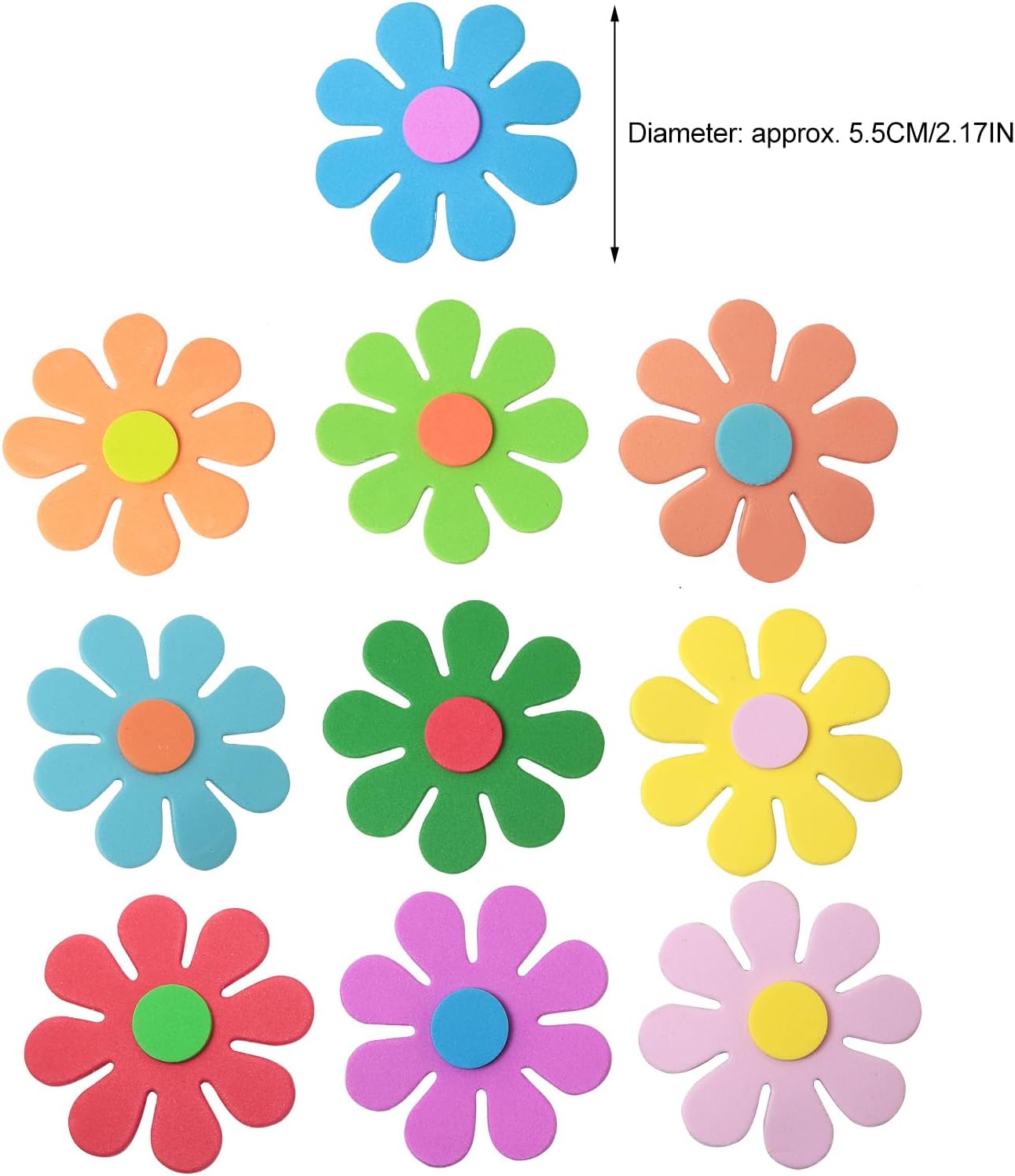3Dフラワーフォームステッカー 春の芸術工芸品 母の日 幼稚 - Craft Embellishment のレビューと価格