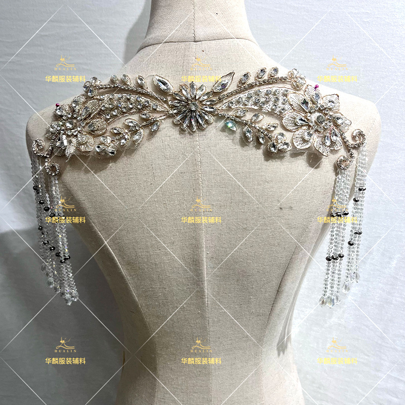 ハンドビーズフリンジトリムペンダント付き DIY 装飾ドレス - Beaded Trim Fringe のレビューと価格