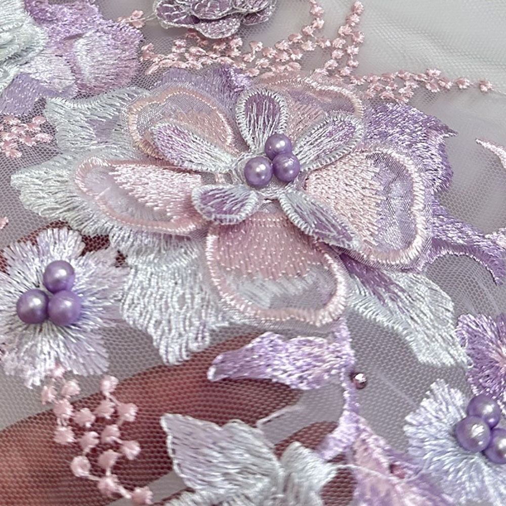 ファッションエレガントカラフルスパンコール刺繍パッチ3Dフラ - Applique Patch Flower のレビューと価格