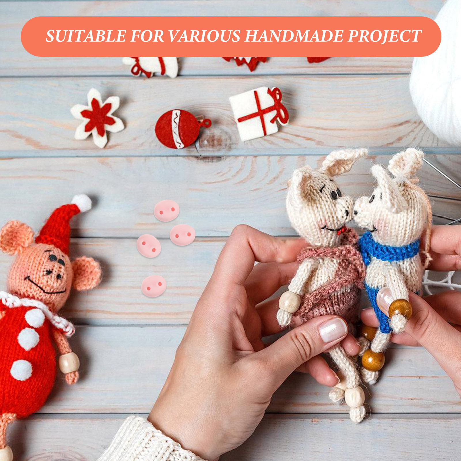 100個入り レジン製豚鼻 クラフト装飾品 動物プロジェクト - Embellishment Glue Craft のレビューと価格