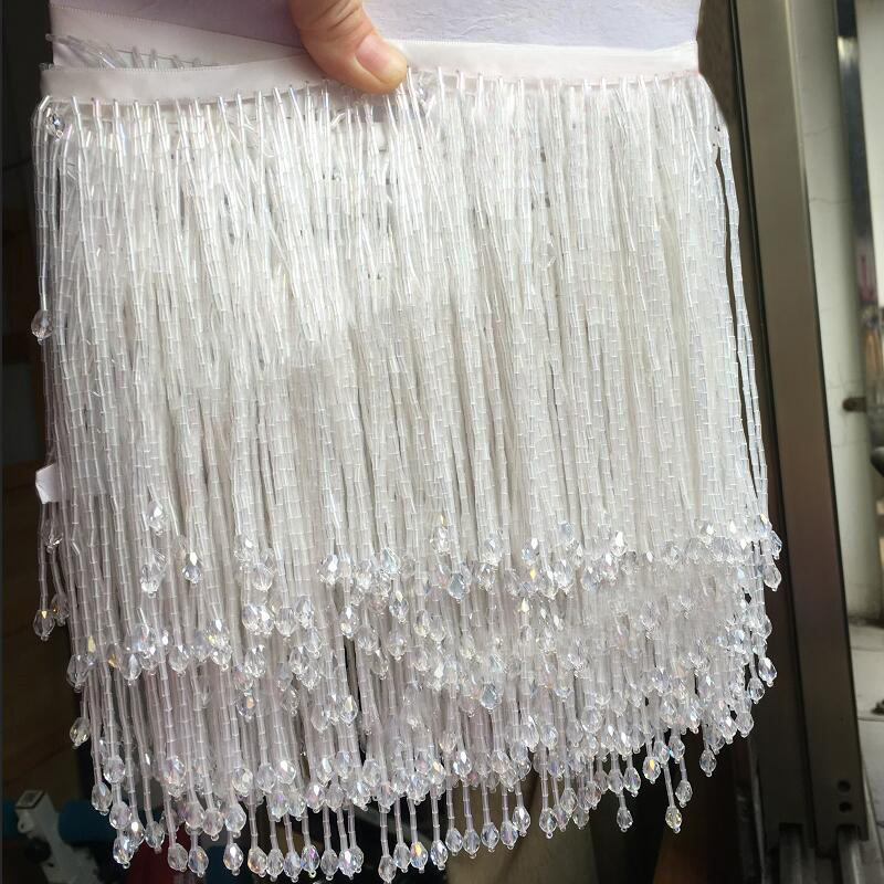 縫製カーテン用レースビーズタッセル、クリスタルフリンジ、ドロ - Beaded Trim Fringe のレビューと価格