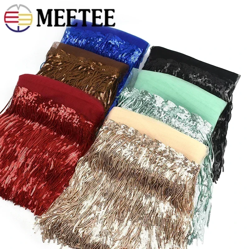 キラキラ刺繍フリンジレーストリム,キラキラリボン,バンド生地 - Beaded Trim Fringe のレビューと価格