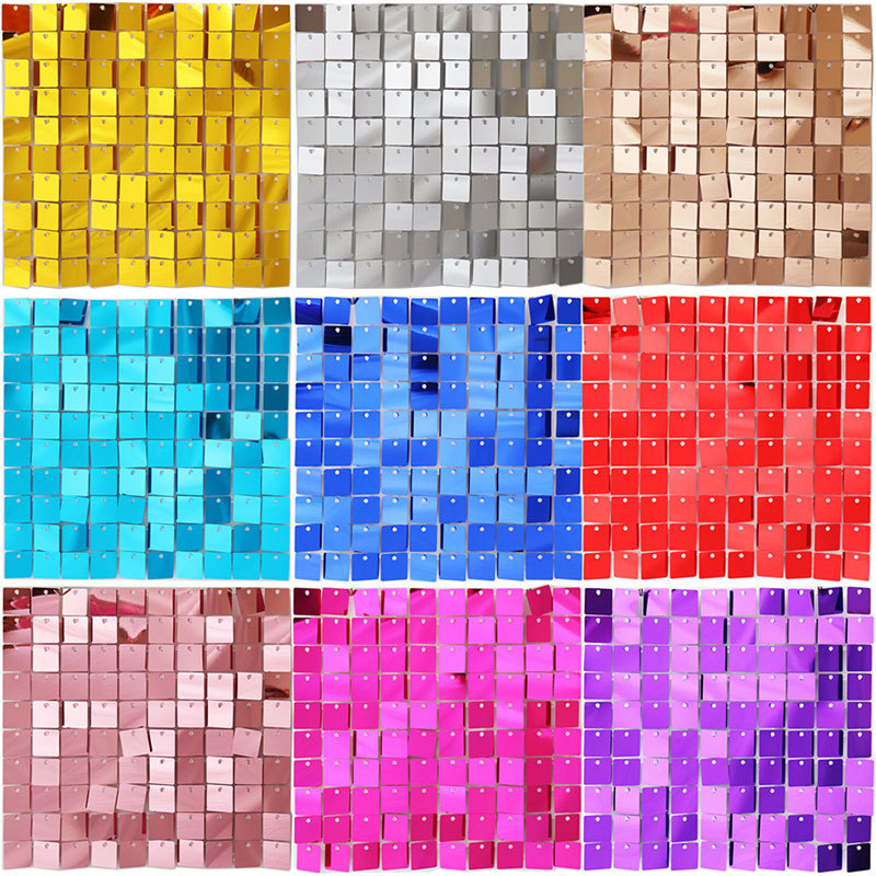 6-27 個ライトゴールデンシマーウォールパネルスパンコール - Sequin Fabric Panel のレビューと価格