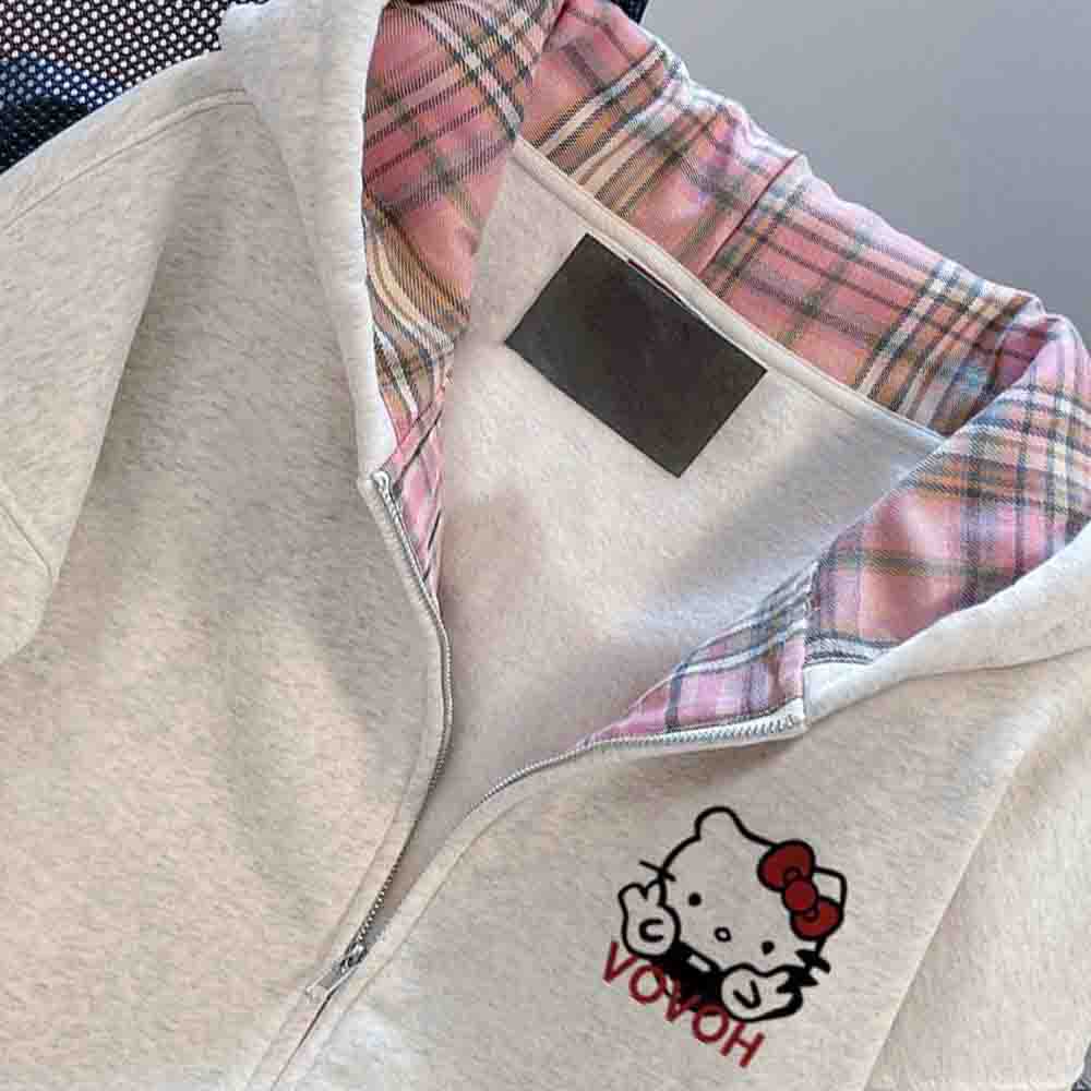 ハローキティ女性のフード付きスウェットシャツかわいい漫画学生 - Embellish Knit のレビューと価格