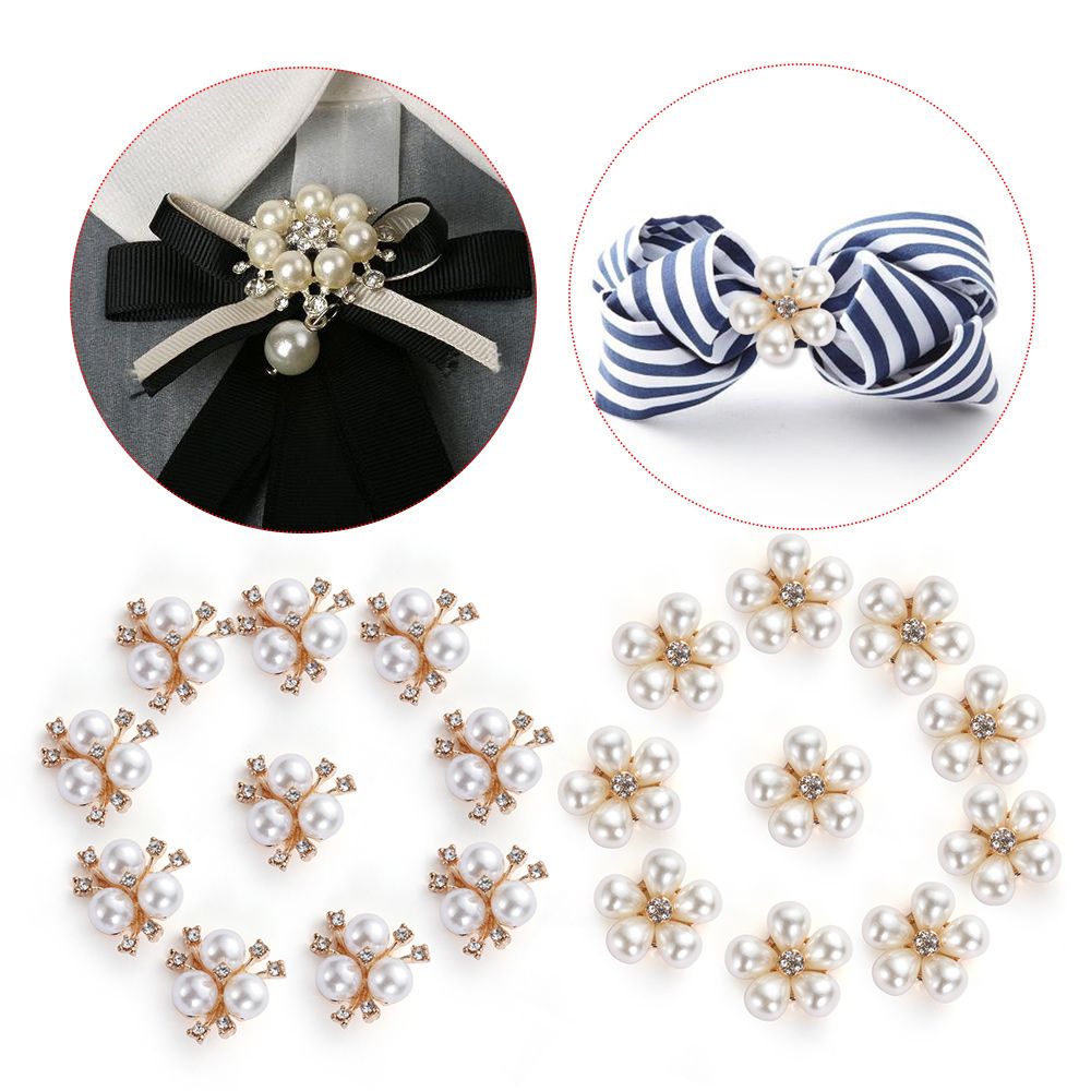 花の形をした縫製ボタン,パール,ウォーターダイヤモンド,バッ - Embellishments For Scrapbooking のレビューと価格