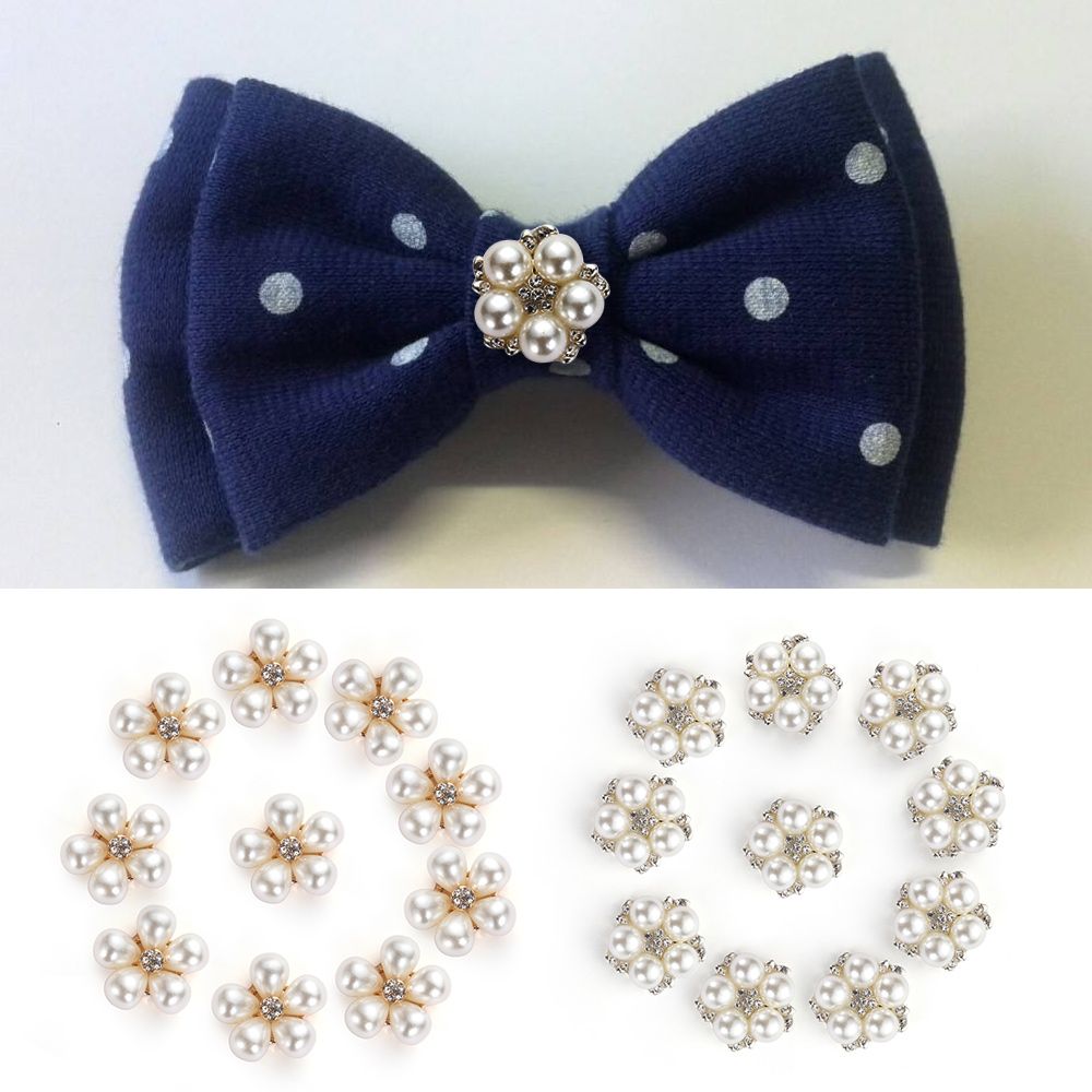 花の形をした縫製ボタン,パール,ウォーターダイヤモンド,バッ - Embellishments For Scrapbooking のレビューと価格
