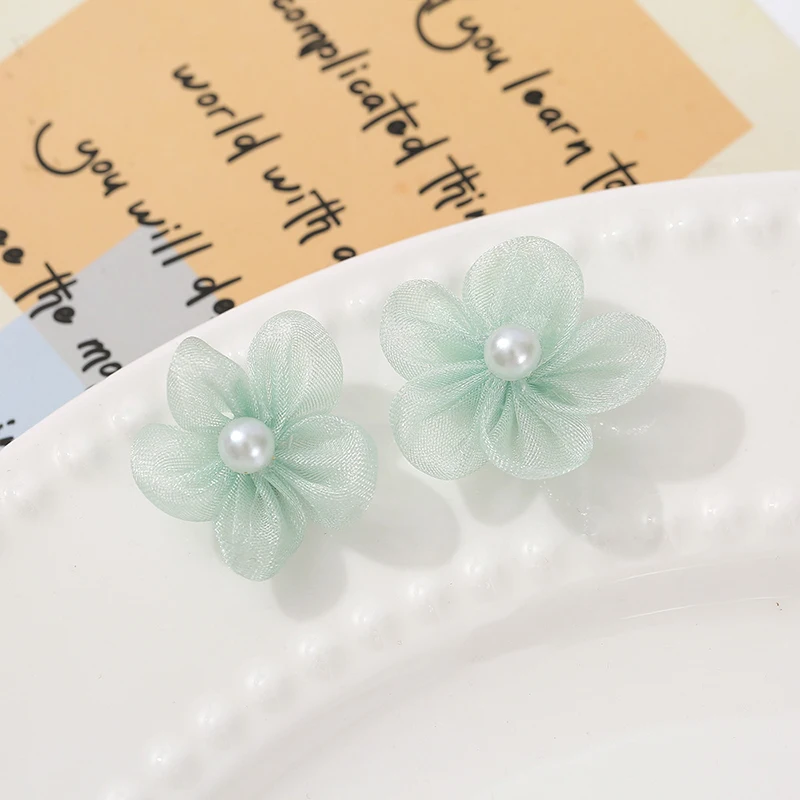 100 個パール糸フラワーアップリケ DIY ブライダル衣類 - Applique Patch Flower のレビューと価格
