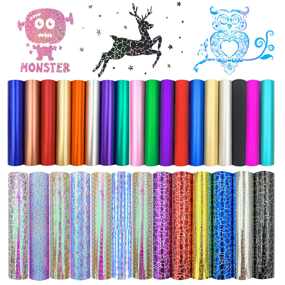 ホログラフィックグリッター粘着クラフトビニールフィルムシート - Glitter Vinyl Roll のレビューと価格