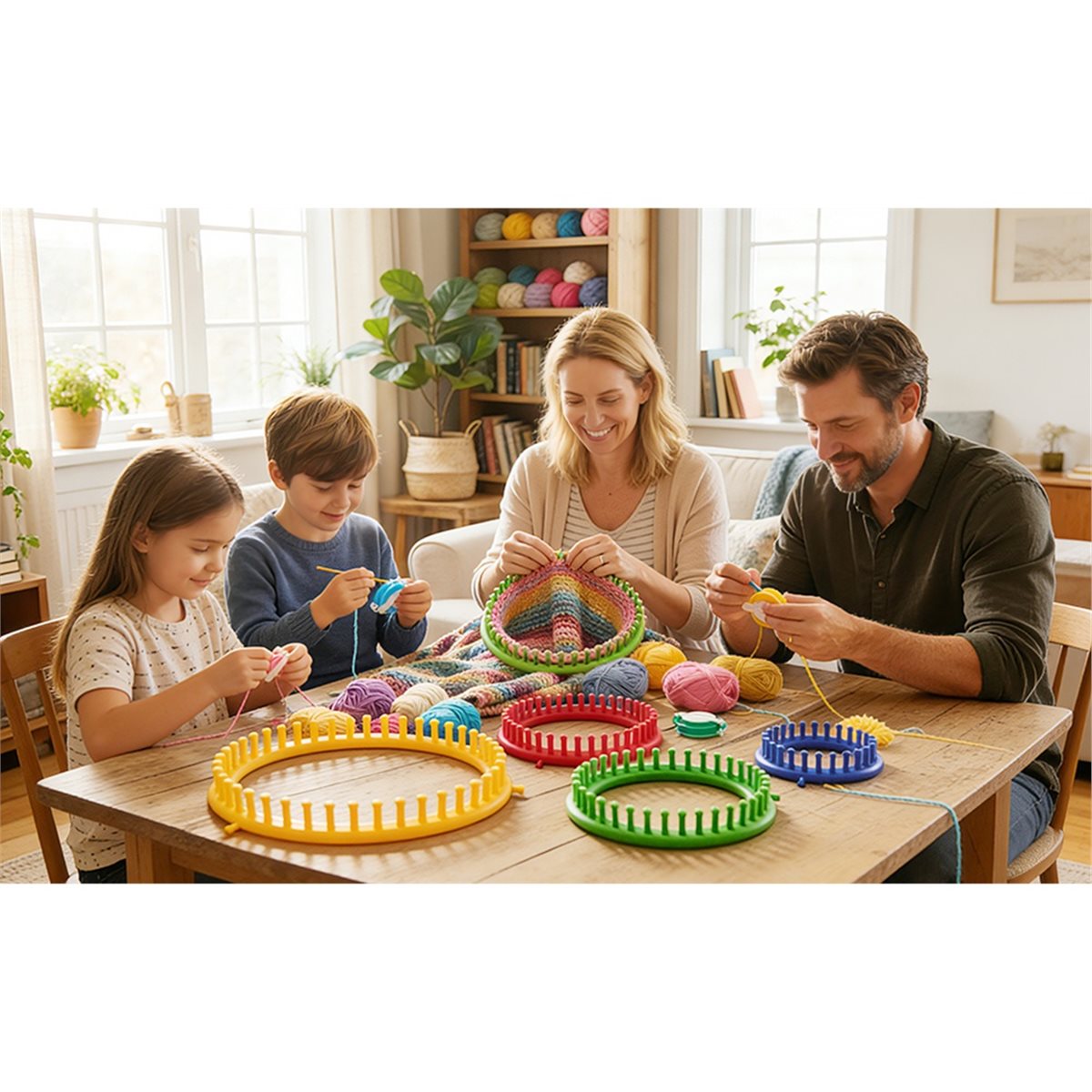 軽量編み物キット ポンポンメーカー付き 丸編み針 初心者向け - Pom Pom Maker Tool のレビューと価格