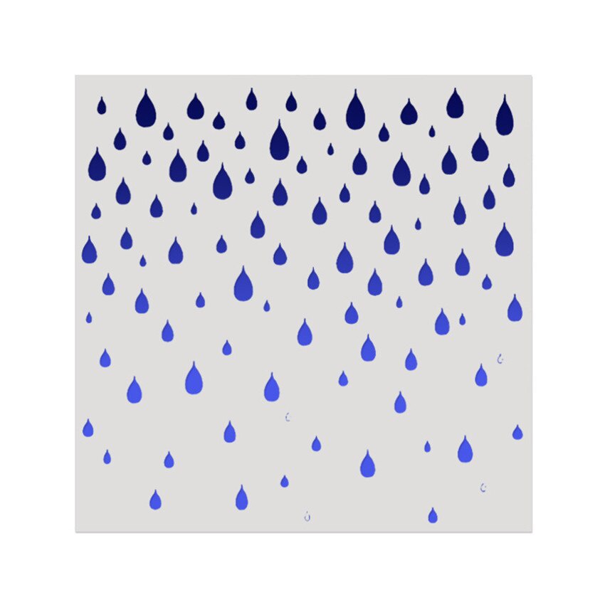 15*15 雨滴スクラップブックステンシルスプレープラスチッ - Embellishments For Scrapbooking のレビューと価格