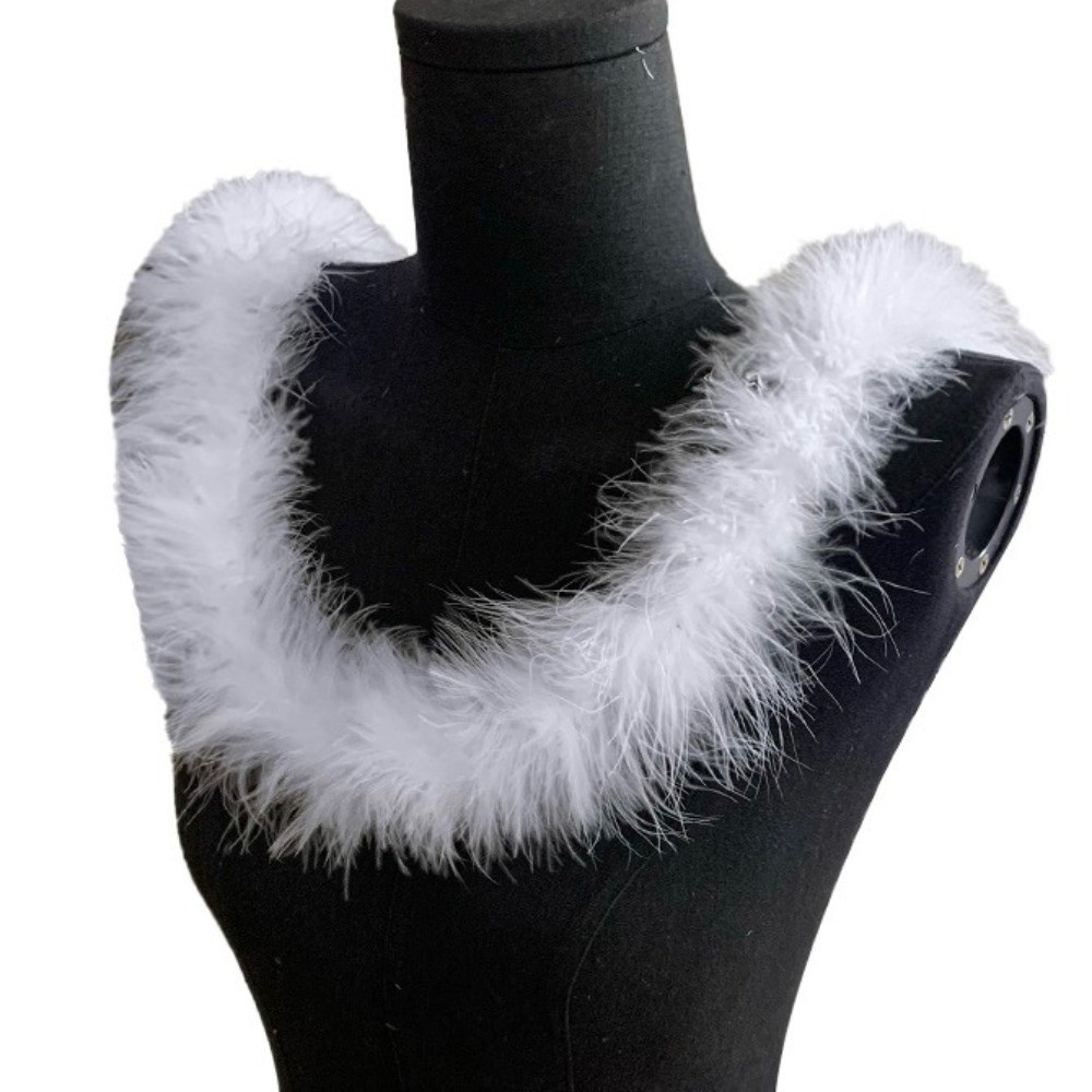2メートルのマラブーフェザーボアカフストリップフェイクファー - Feather Trim Marabou のレビューと価格