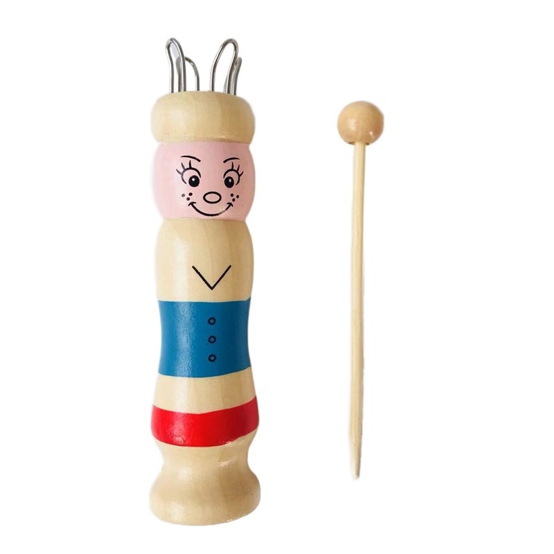 木製人形フレンチニッター子供用DIYクラフト編み物ツールポン - Pom Pom Maker Tool のレビューと価格