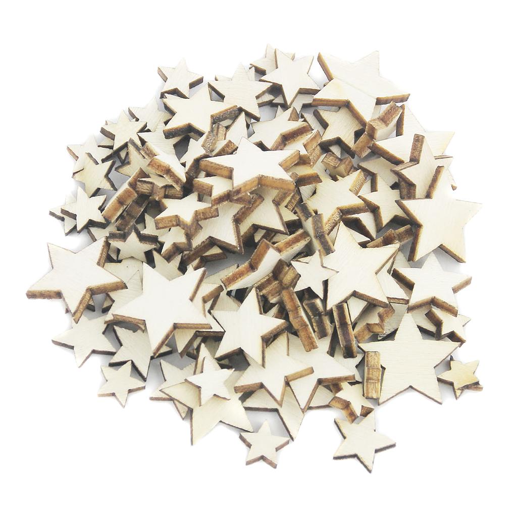 バスウッドクラフトスタースライス天然木の色の装飾パーツ、ヴィ - Craft Embellishment のレビューと価格