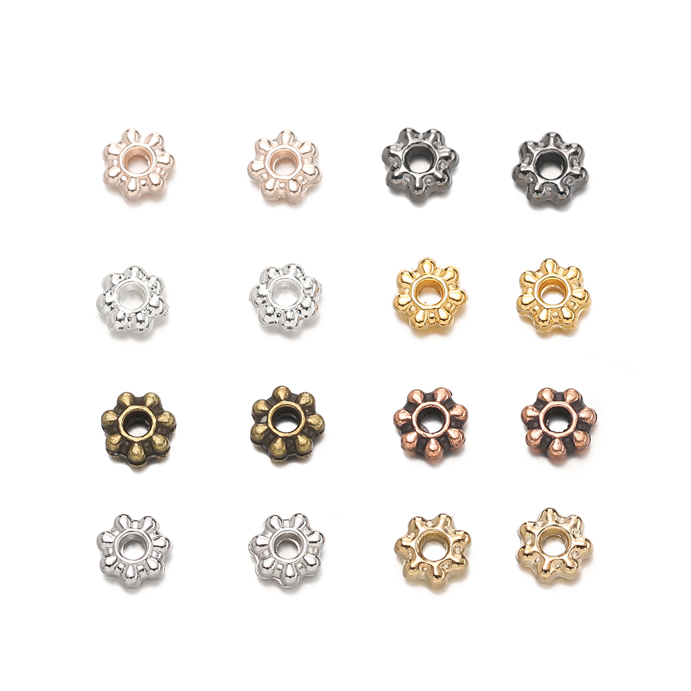 デイジースノーフレークフラワースペーサービーズ、ミニルーズビ - Embellishment Crafts のレビューと価格