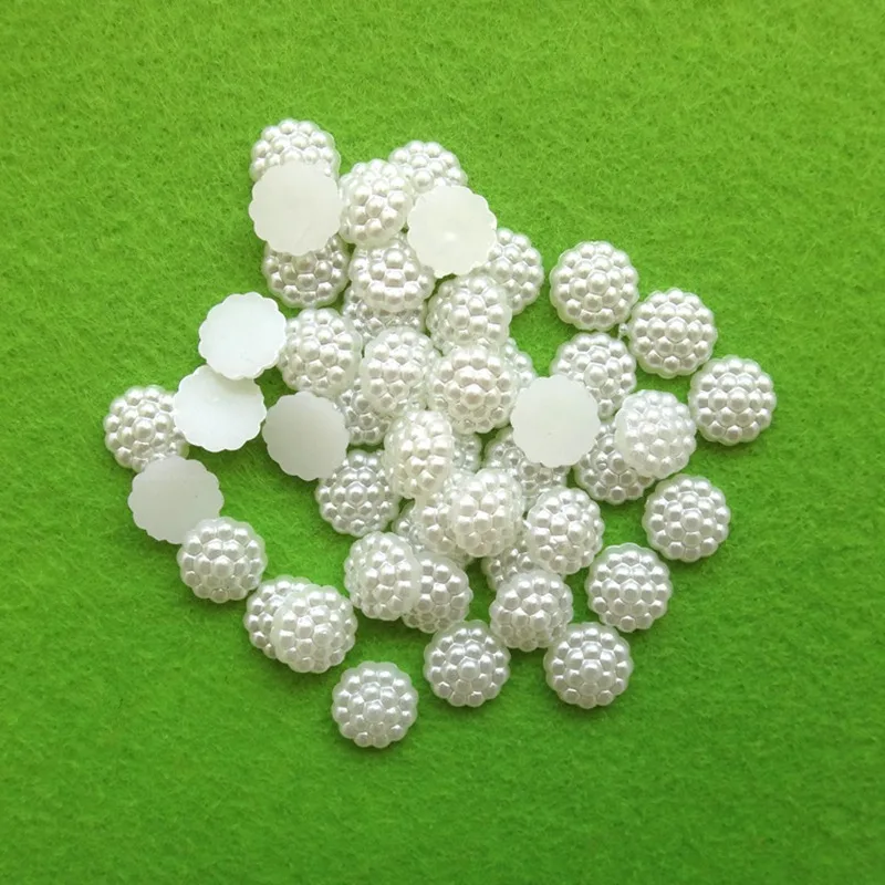 80 ピース/ロットフラットバックパールクリスマスクラフトカ - Embellishment Glue Craft のレビューと価格