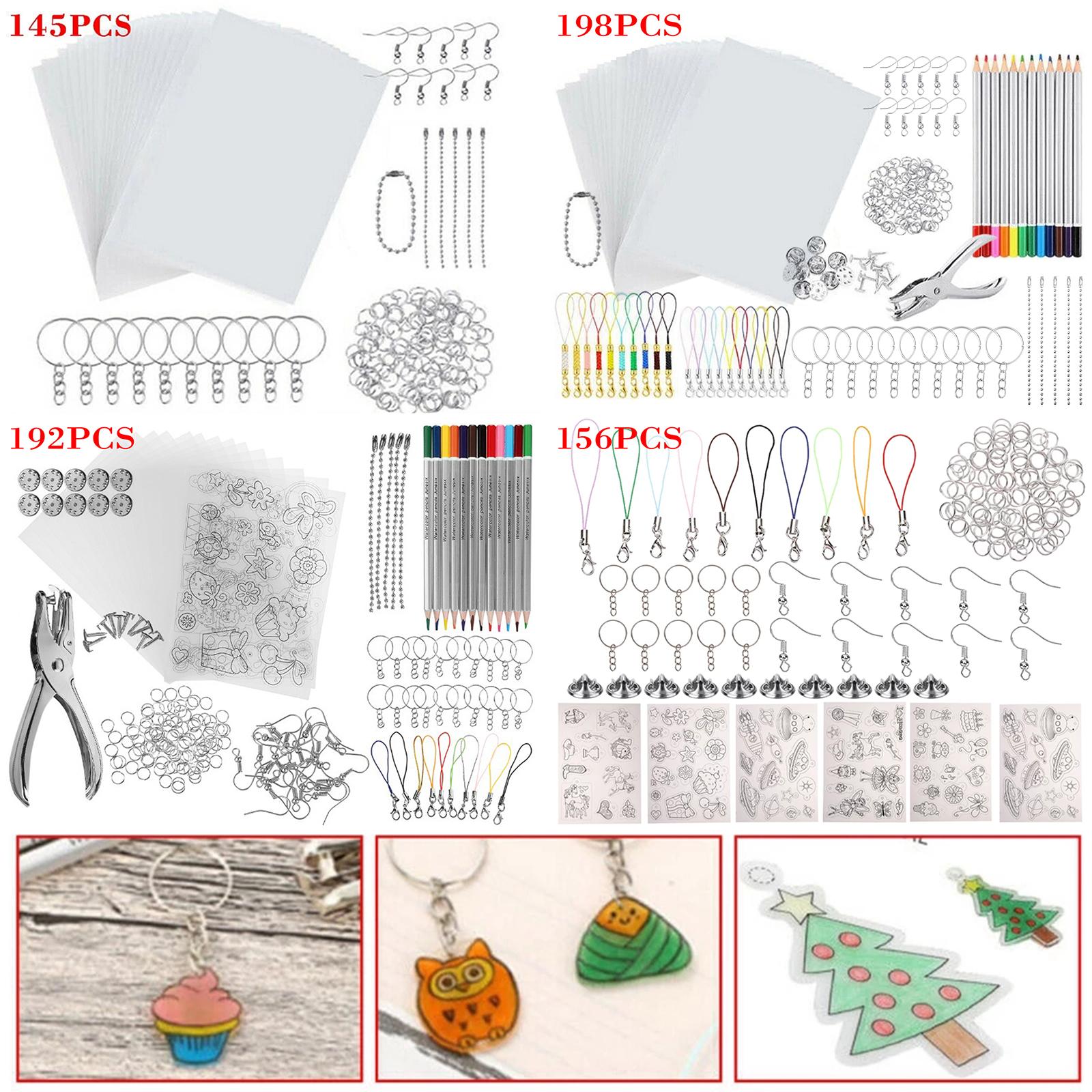 熱収縮プラスチックセット、キーホルダークラフト装飾用フィルム - Craft Embellishment のレビューと価格