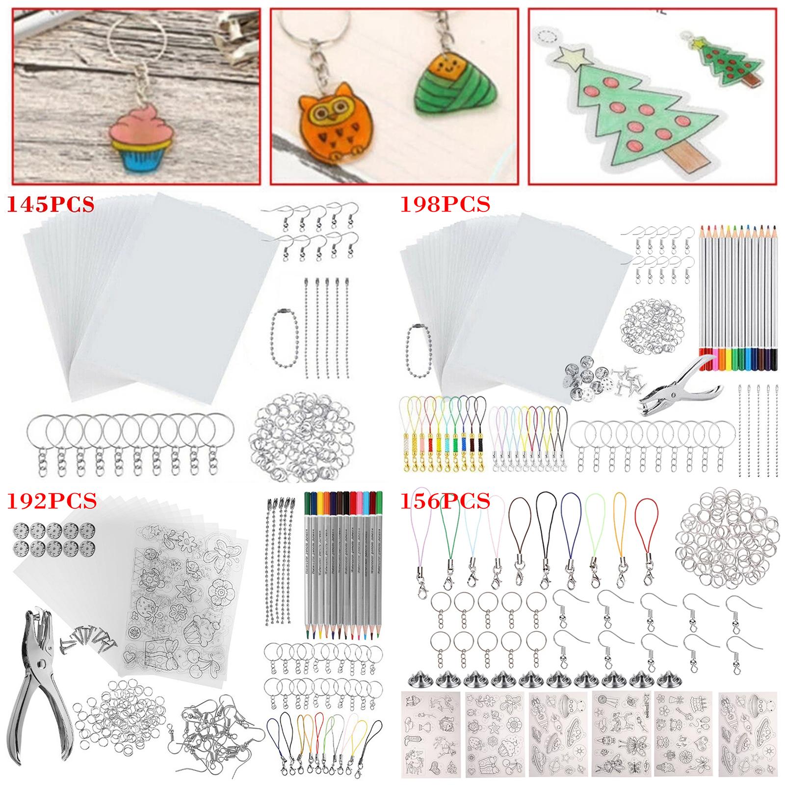 熱収縮プラスチックセット、キーホルダークラフト装飾用フィルム - Craft Embellishment のレビューと価格
