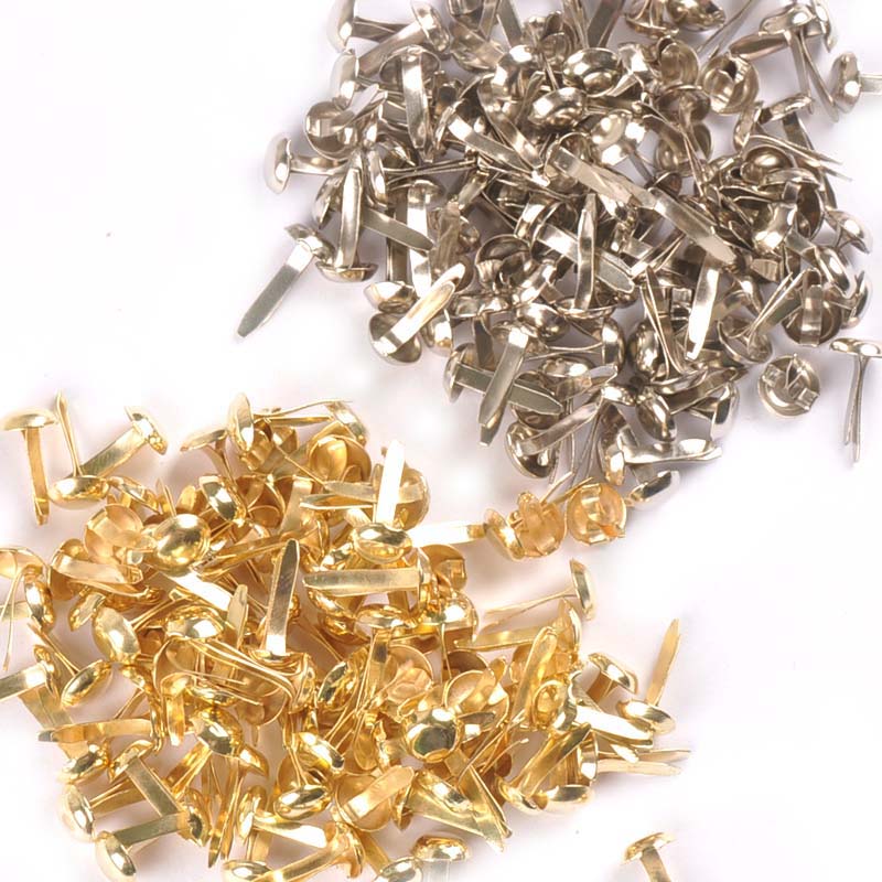 100 個ミックスラウンドブラッドシルバー/ゴールデン装飾品 - Embellishments For Scrapbooking のレビューと価格