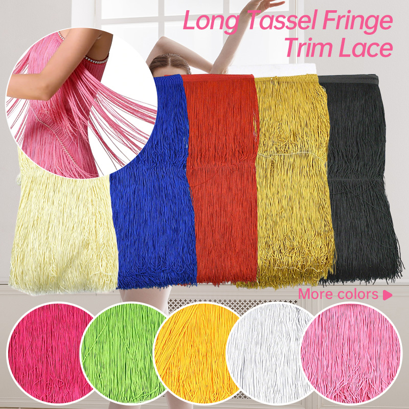 2/5メートル 50cm ロングフリンジ タッセルトリム ラ - Fringe Ribbon Sewing のレビューと価格