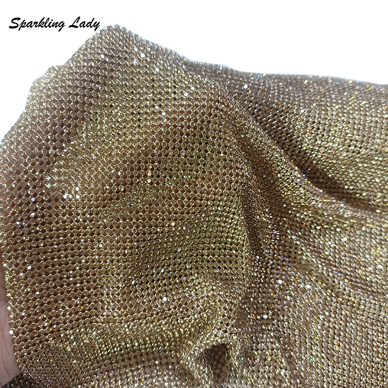 2MMシルバークリスタルメッシュ生地 高品質キラキララインス - Crystal Mesh Fabric のレビューと価格