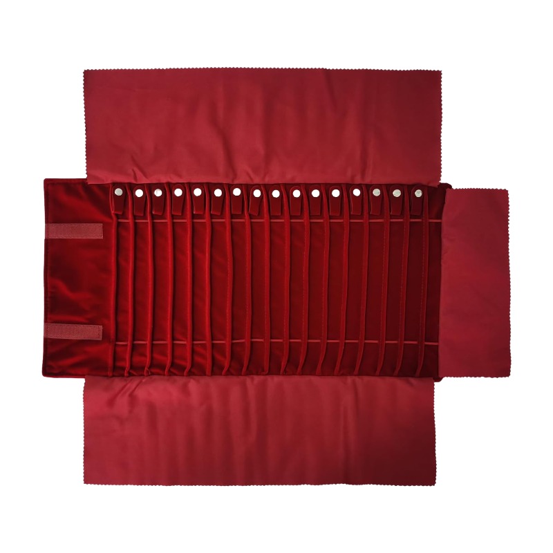 トラベルジュエリーオーガナイザーケース 折りたたみ式ジュエリ - Velvet Ribbon Roll のレビューと価格