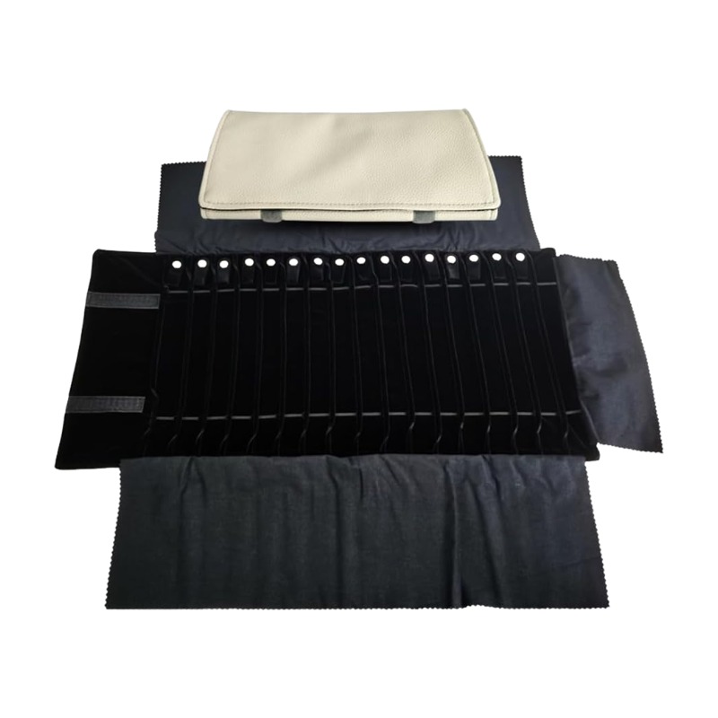 トラベルジュエリーオーガナイザーケース 折りたたみ式ジュエリ - Velvet Ribbon Roll のレビューと価格
