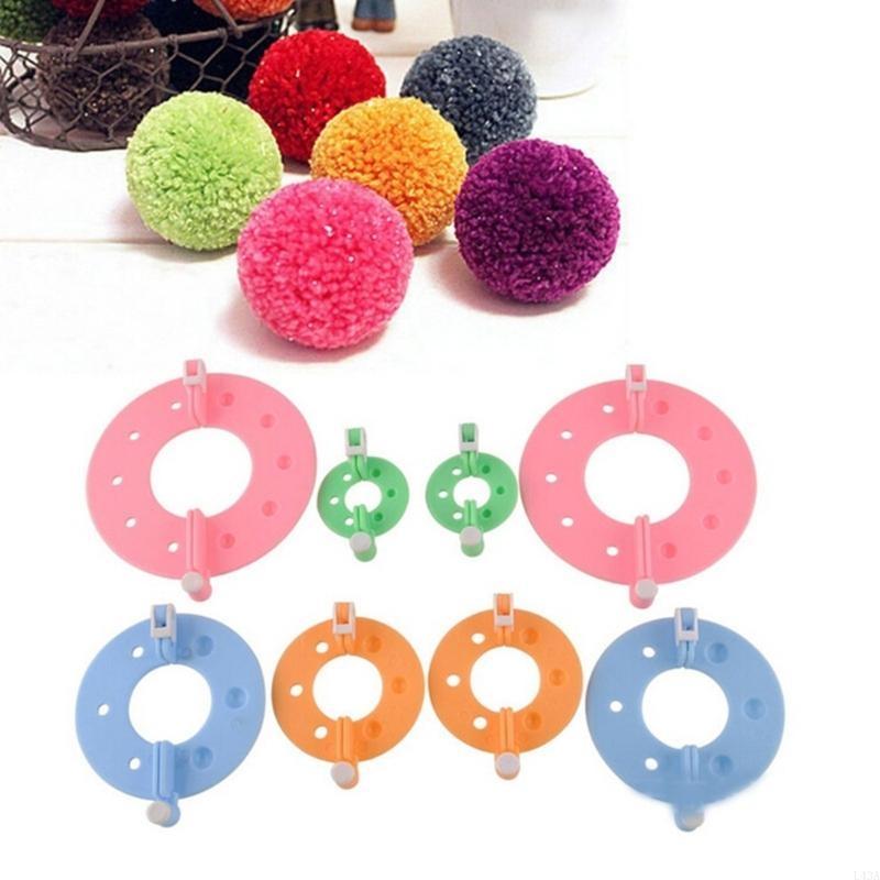 L43A 4 個 DIY 毛糸編み物ツール針仕事手芸ツール大 - Pom Pom Maker Tool のレビューと価格